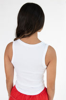 White Waffle Seamless Tank