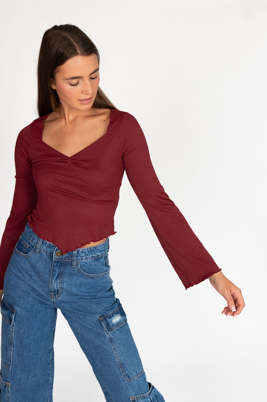 Bell Sleeve Top