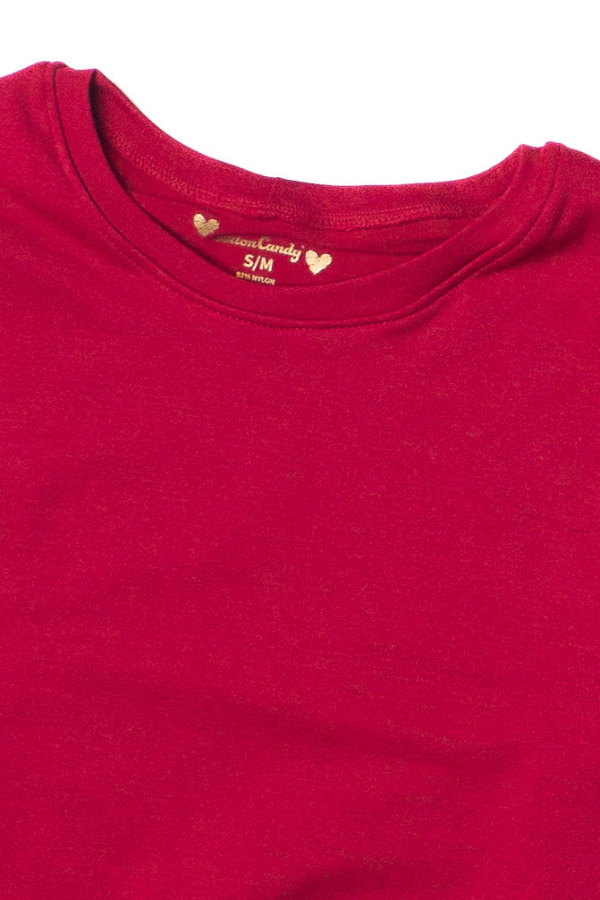 Double Layer Crop Tee