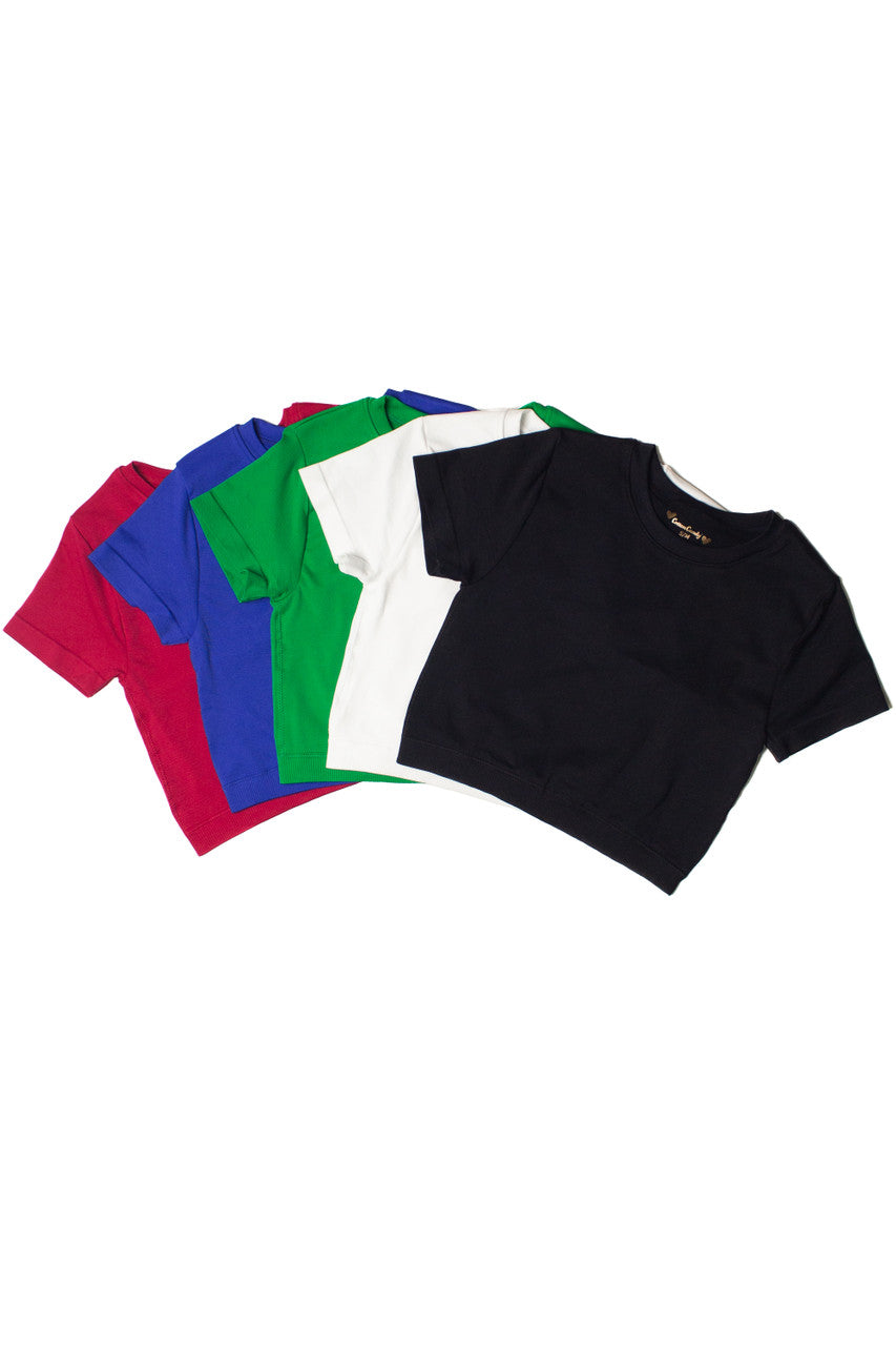 Double Layer Crop Tee
