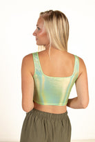 Melon Shiny Crop Tank