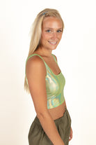 Melon Shiny Crop Tank