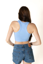 Blue Crystal Heart Seamless Tank