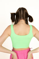 Neon Green Hook Closure Tank