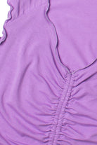 Amethyst Purple Center Ruched Tee
