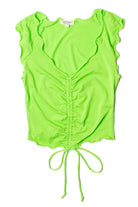 Green Apple Center Ruched Tee