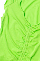 Green Apple Center Ruched Tee