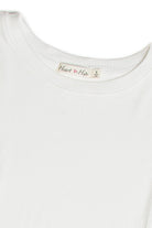 White Ribbed Crop Shirt