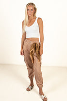 White Seamless Crop V Tank