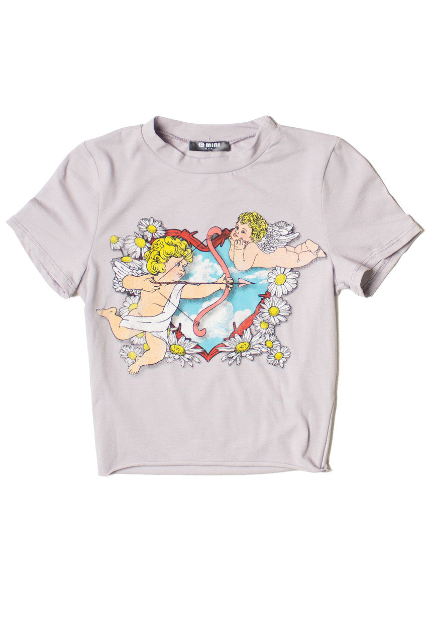 Gray Cherub Tee