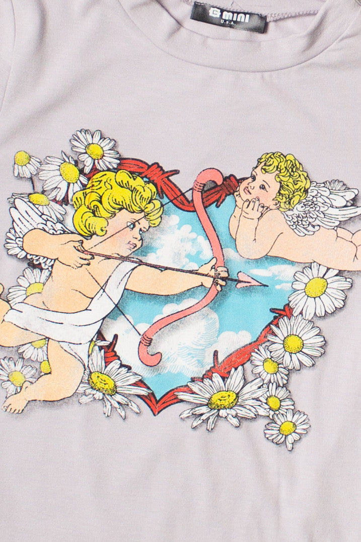 Gray Cherub Tee