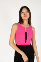 Pink Safety Pin Tank