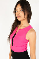Pink Safety Pin Tank