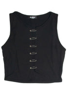 Black Safety Pin Tank