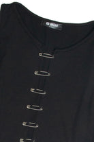 Black Safety Pin Tank