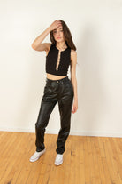 Black Safety Pin Tank