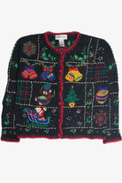 Vintage Black Ugly Christmas Cardigan 62376