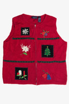 Vintage Red Ugly Christmas Vest 60967