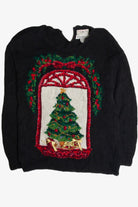 Vintage Black Ugly Christmas Sweater 62703