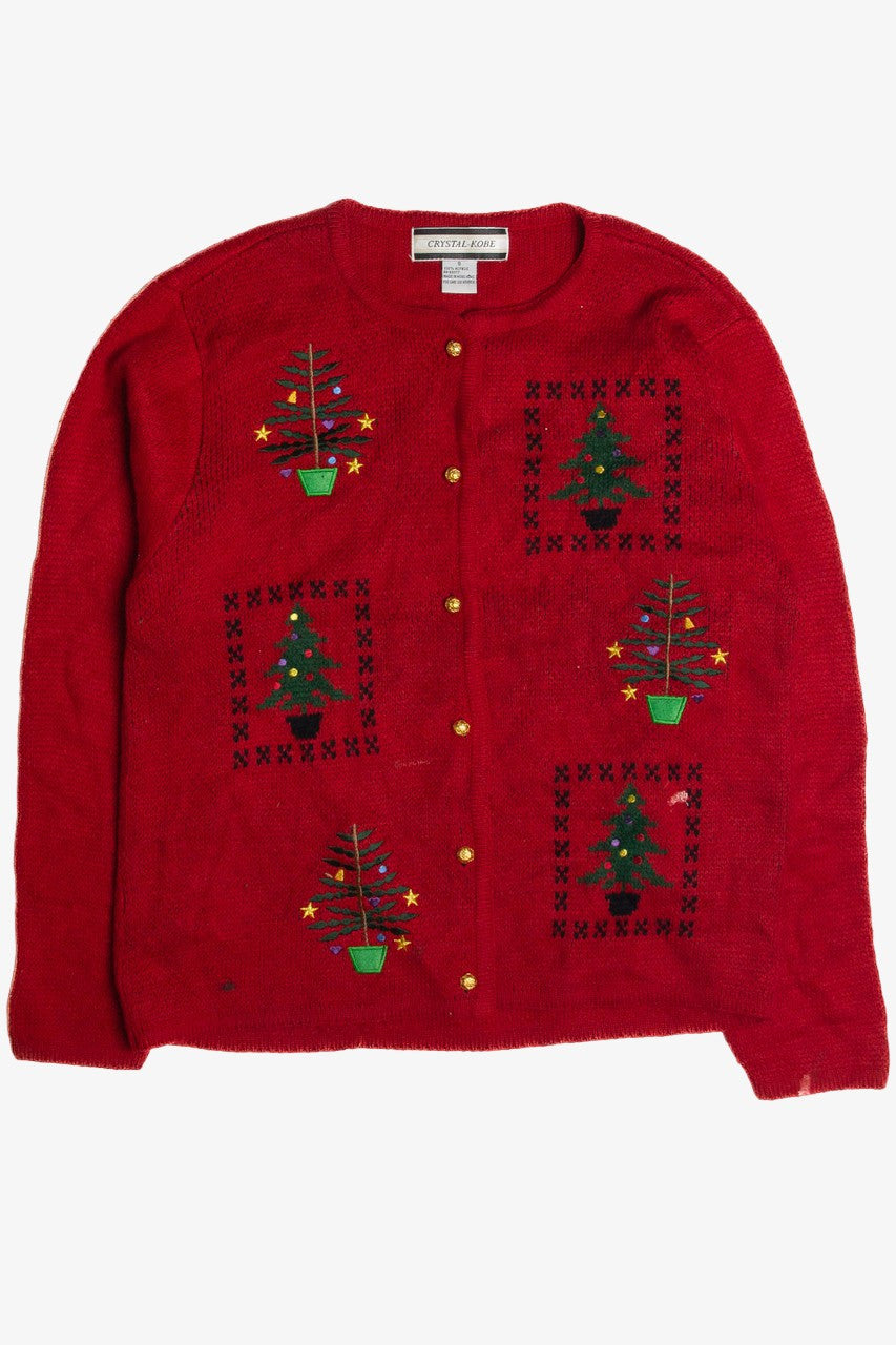Vintage Red Ugly Christmas Cardigan 62309