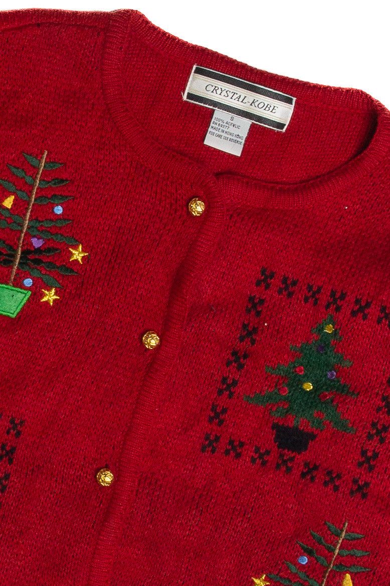 Vintage Red Ugly Christmas Cardigan 62309
