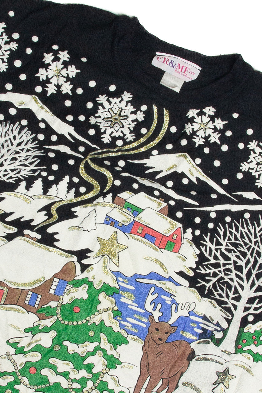Vintage Black Ugly Christmas Sweatshirt 62327