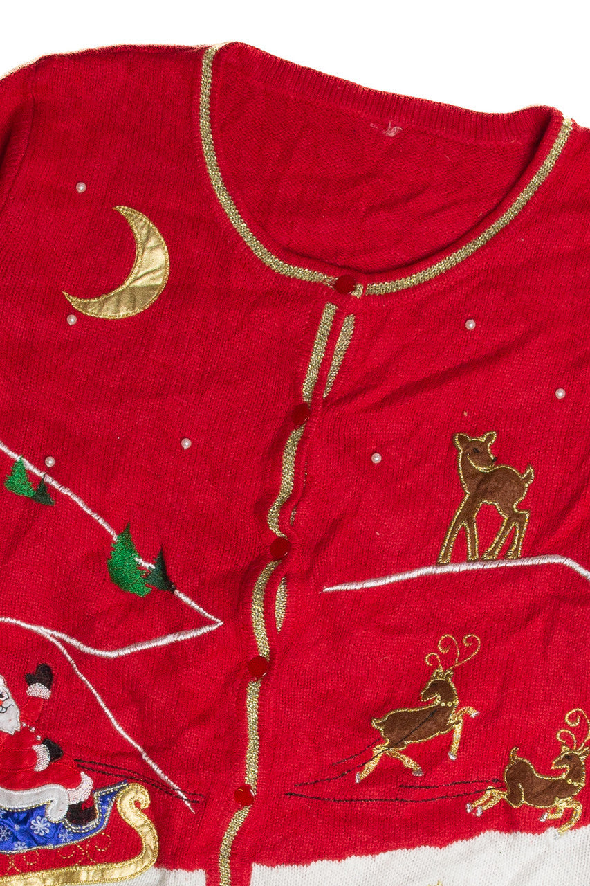 Vintage Red Ugly Christmas Cardigan 62682