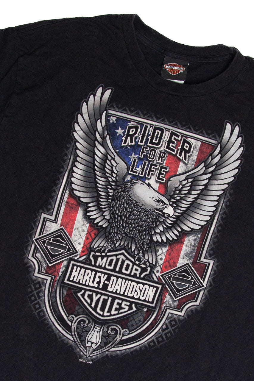 Recycled Honky Tonk Harley Davidson T-Shirt