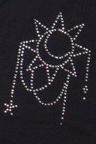 Celestial Rhinestone Side Ruched Tank 