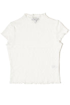 Mock Neck Lace Tee 