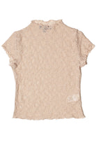 Mock Neck Lace Tee 