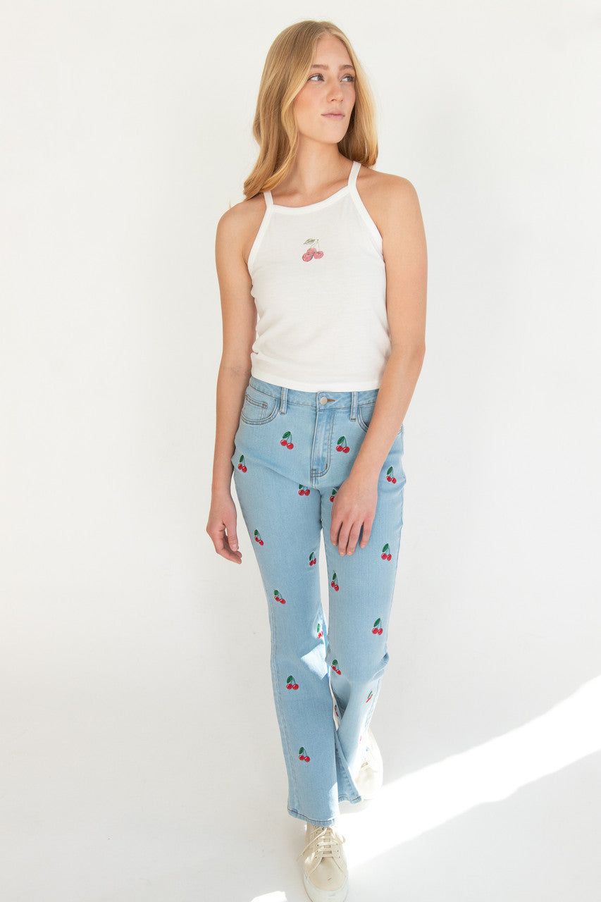 Cherry Halter Tank 