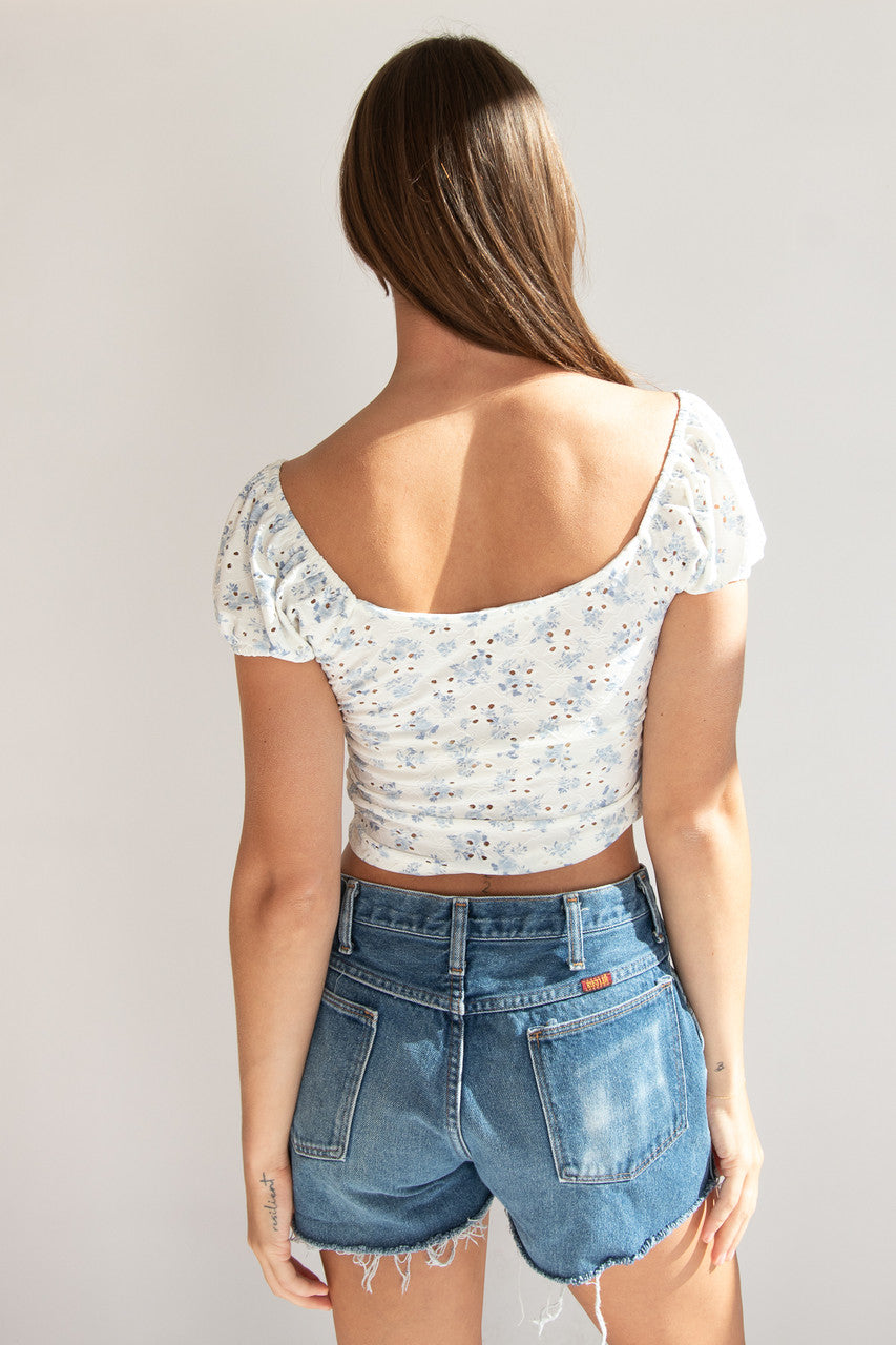 Floral Sweetheart Top