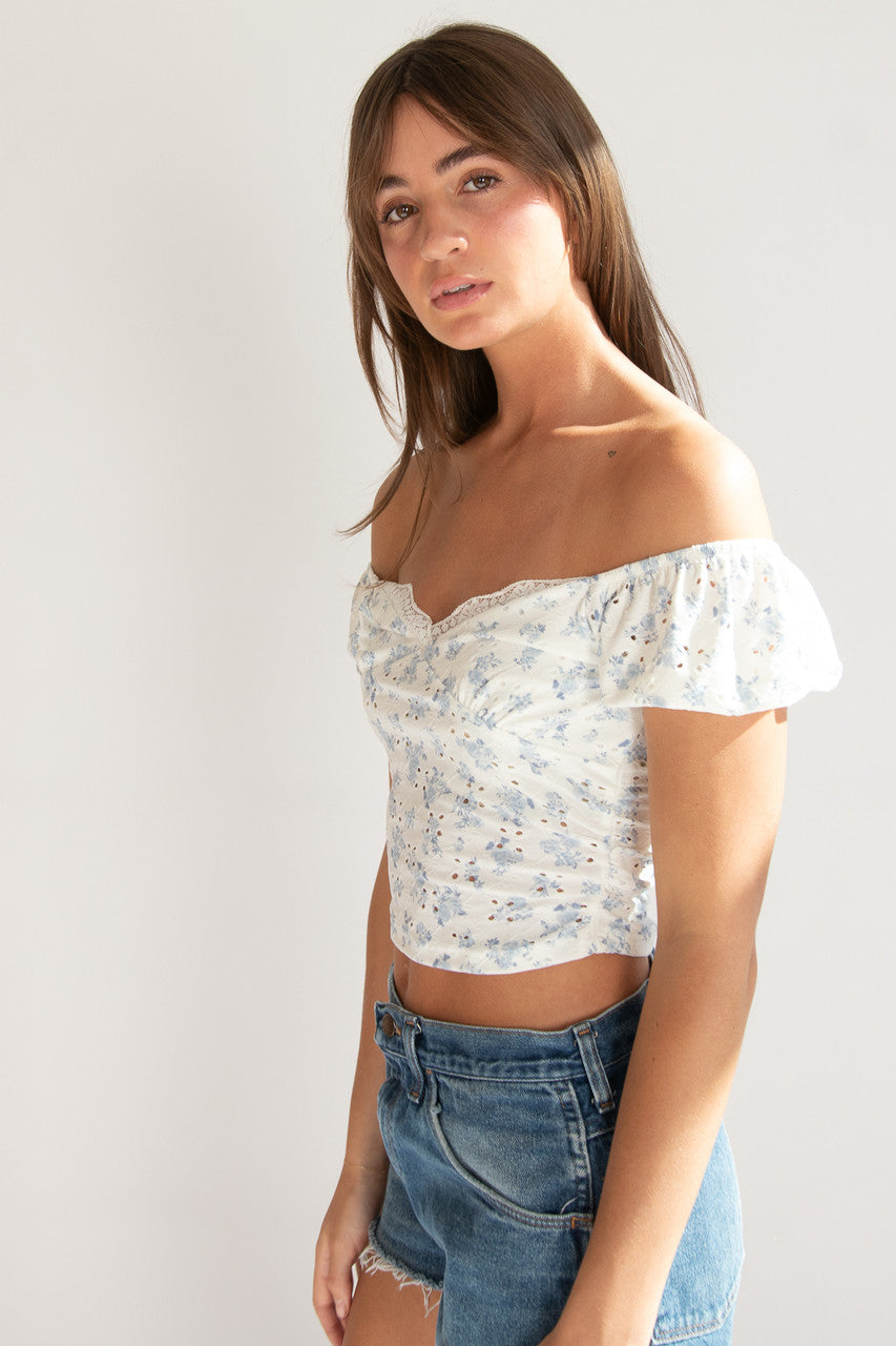 Floral Sweetheart Top