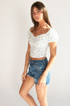 Floral Sweetheart Top