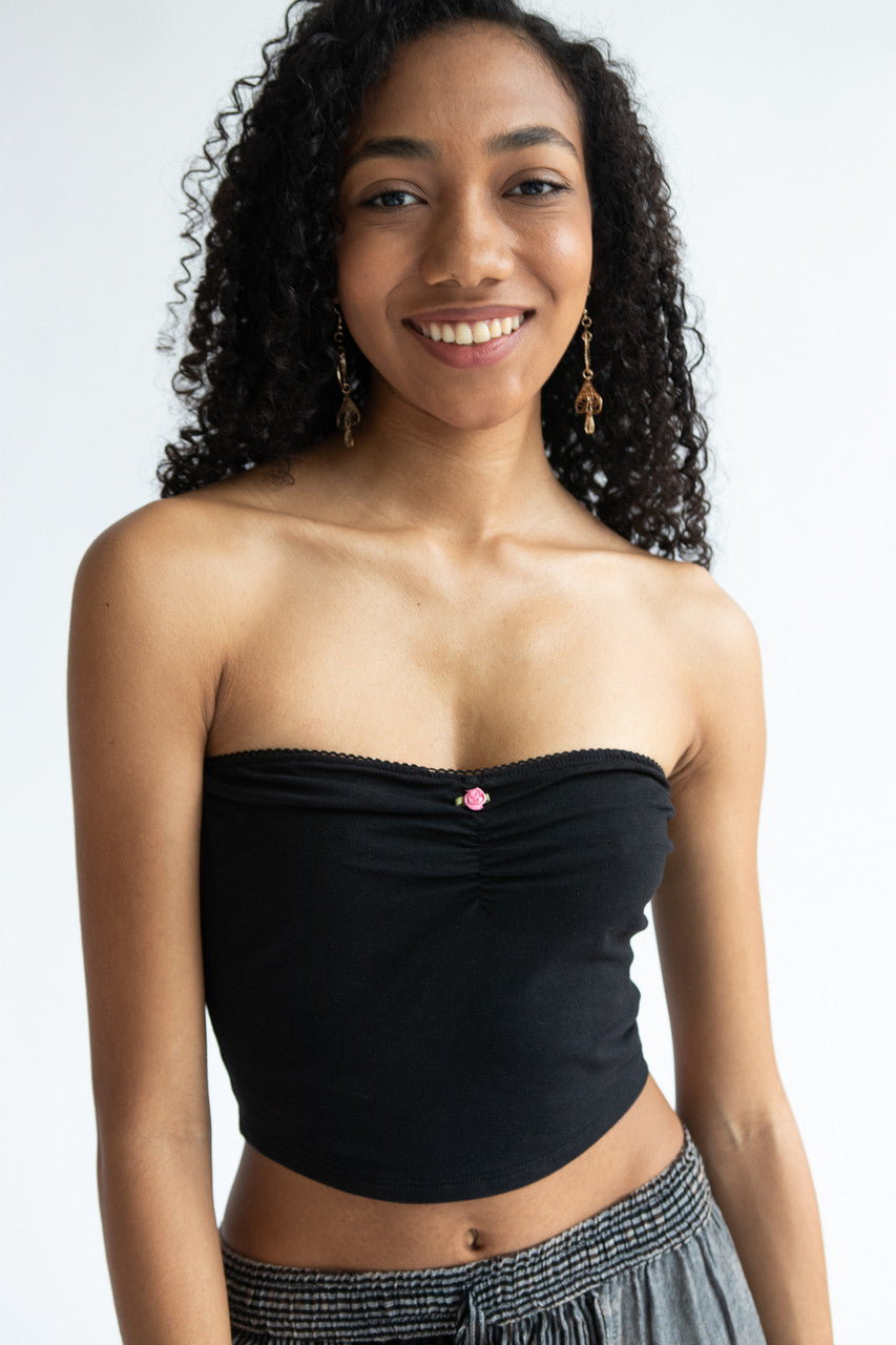 Rose Bud Cinch Tube Top