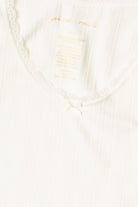 Pointelle Lace Bow Tee