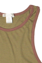 Contrast Earth Tones Crop Tank