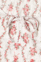 Cinched Tie Front Lace Tee