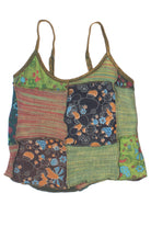 Knit Patchwork Crop Tank
