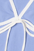 Tie Front Scallop Trim Tank Top