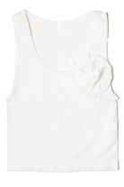 Ruffle Rose Seamless Tank 
