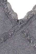 Lace Trim Ribbed Seamless Cami
