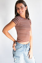 Ribbed Striped Tee