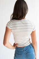 Ribbed Striped Tee