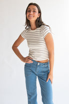 Ribbed Striped Tee