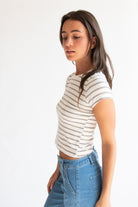Ribbed Striped Tee