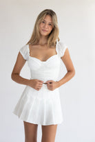 Ruched Front Puff Sleeve Mesh Top