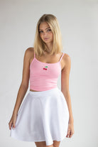 Embroidered Fruit Seamless Tank Top