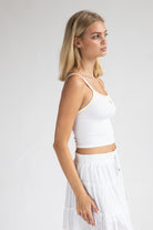 Embroidered Fruit Seamless Tank Top